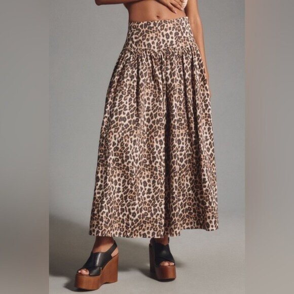 NWT Size 1X -  Mare Mare 100% Cotton Basque-Waist Maxi Skirt (NWT US$ 148) - Picture 8 of 16